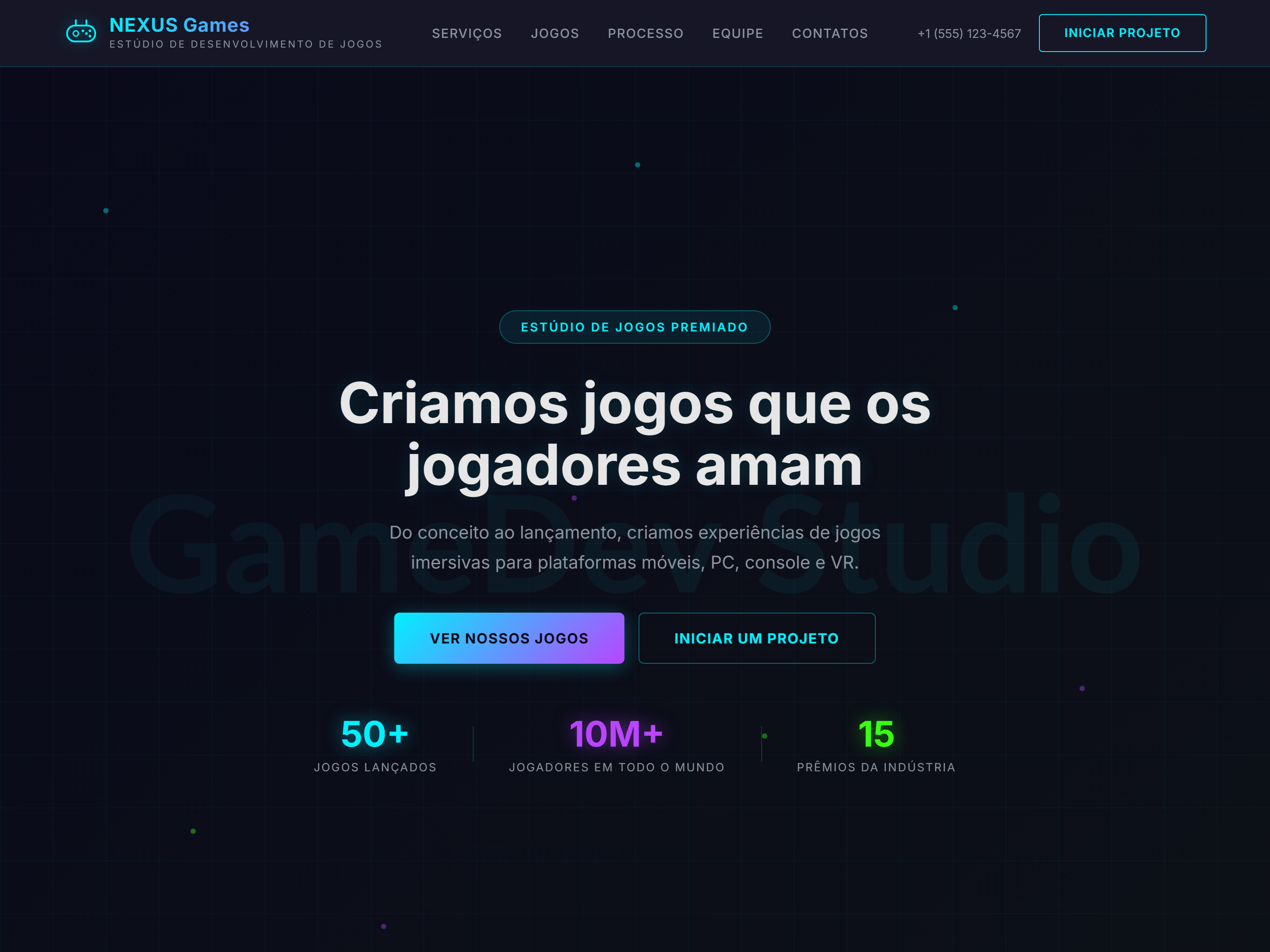 Estúdio de Desenvolvimento de Jogos Pro