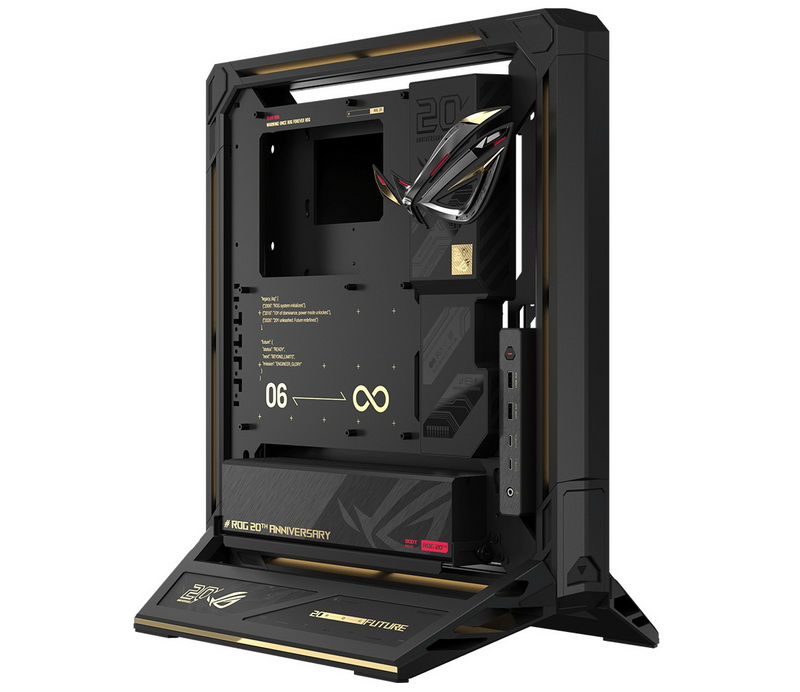 A ASUS lançou o novo gabinete aberto ROG GR20 Edition 20, equipado com ventilador cross-flow