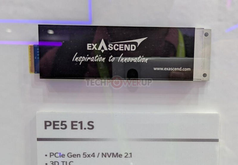 A Exascend apresentou os primeiros SSDs baseados no protocolo NVMe 2.1