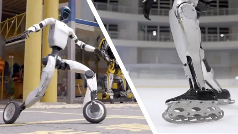 A IA fez os robôs parecidos com humanos patinar, e esse tipo de hóquei não era o que esperávamos.