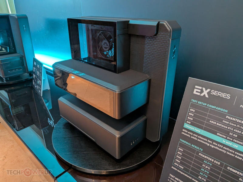 A Phanteks apresentou uma ampla variedade de gabinetes, ventiladores e fontes de alimentação na Computex 2026