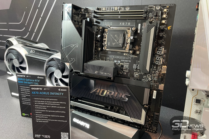 A Gigabyte lançou as placas X870E Aorus Infinity Next com radiadores porosos únicos e a X870 Aorus Infinity, voltadas para acelerar o desempenho da memória