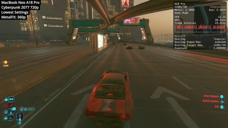 Os testes de desempenho do Apple MacBook Neo foram realizados em jogos – os resultados são mais que satisfatórios