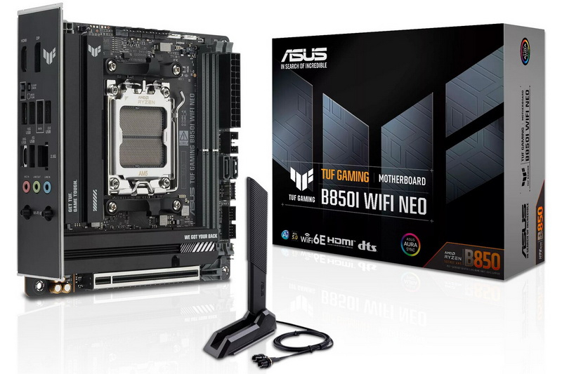 A Asus lançou a primeira placa mini-ITX da série TUF – modelo TUF Gaming B850I WIFI Neo para processadores Ryzen