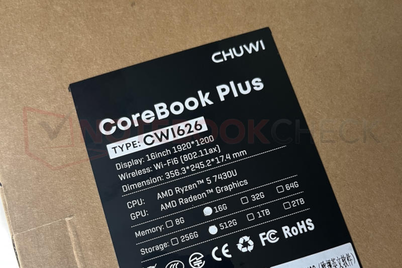 Chuwi foi novamente flagrado trocando processadores: no notebook está instalado um Ryzen fraco em comparação com as especificações anunciadas