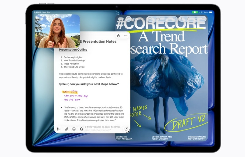 A Apple lançou o iPad Air atualizado com chip M4, 12 GB de memória RAM e preço inicial de US$ 599