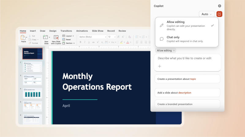 A Microsoft implementou o agente de IA Copilot no Word, Excel e PowerPoint e a disponibilizou para todos os assinantes do Microsoft 365.
