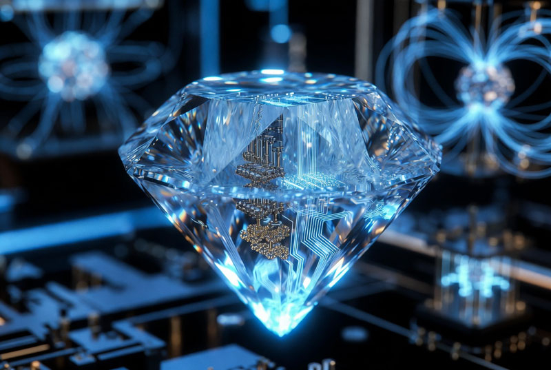 Os cientistas encontraram uma solução para o problema da supercondutividade no diamante, abrindo caminho para um avanço em tecnologias quânticas e híbridas.
