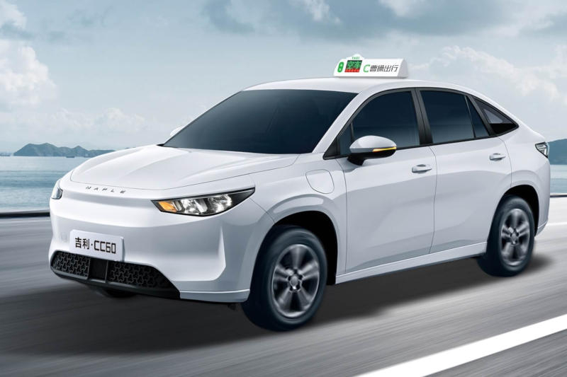 A Geely planeja colocar nas ruas vários milhares de robótaxis Caocao Eva Cab no próximo ano.