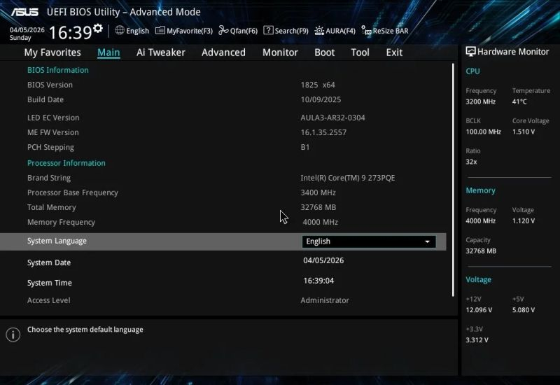 A IA permitiu executar o Windows em uma combinação incompatível de processador Intel Bartlett Lake e placa‑mãe Z790
