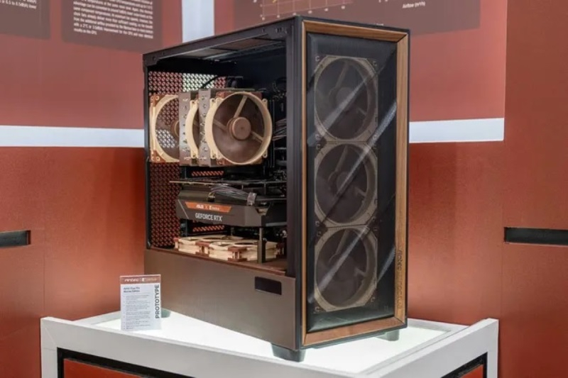 A Noctua está desenvolvendo um gabinete de computador com seus próprios ventiladores e uma placa de madeira.