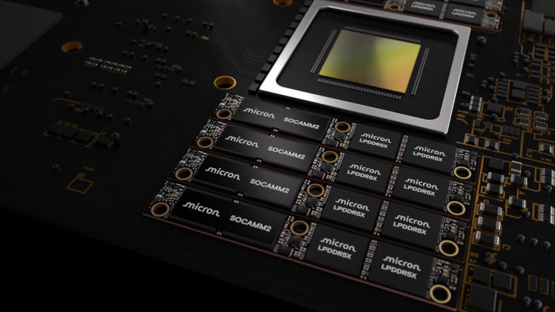 A Micron apresentou a primeira memória LPDDR‑SOCAMM2 do mundo com capacidade de 256 GB, ideal para IA.