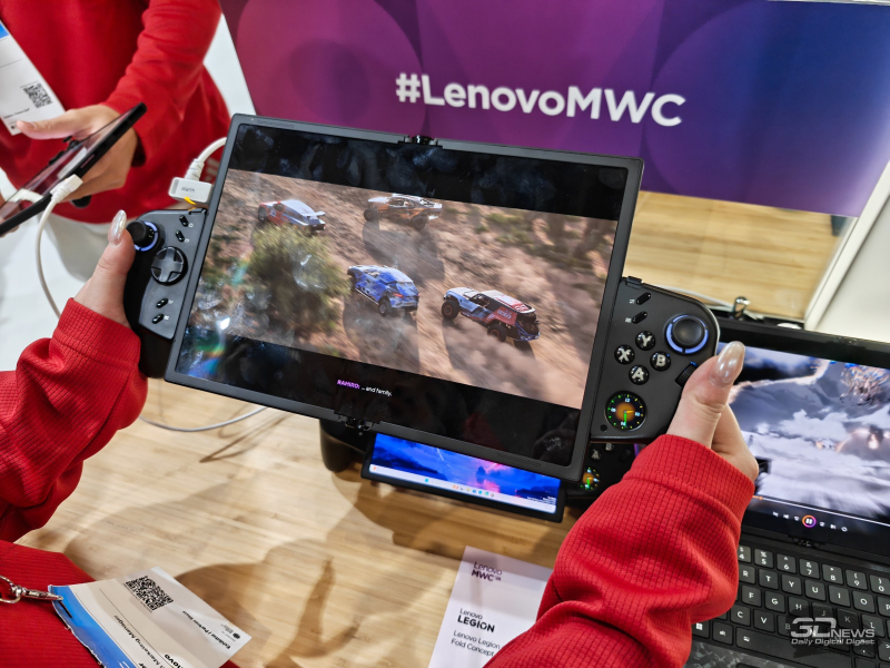 A Lenovo apresentou um tablet com uma placa de controle de jogos e uma tela dobrável que se transforma em laptop.