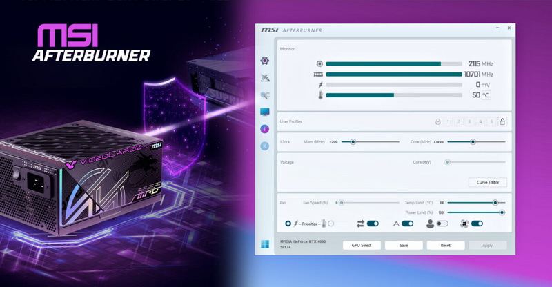 A MSI aumentou a segurança das GPUs RTX 5000 e RX 9000, adicionando ao Afterburner o modo GPU Safeguard+ para proteger as portas contra derretimento.