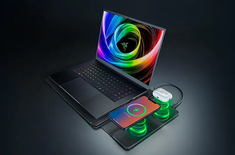 A Razer apresentou um estojo para notebooks com carregamento sem fio, custando 130 dólares.
