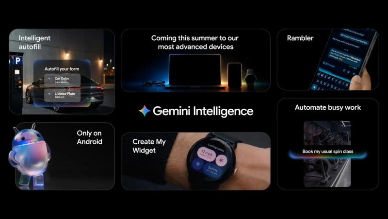 O Google Gemini Intelligence estará disponível apenas em um número limitado de smartphones Android potentes