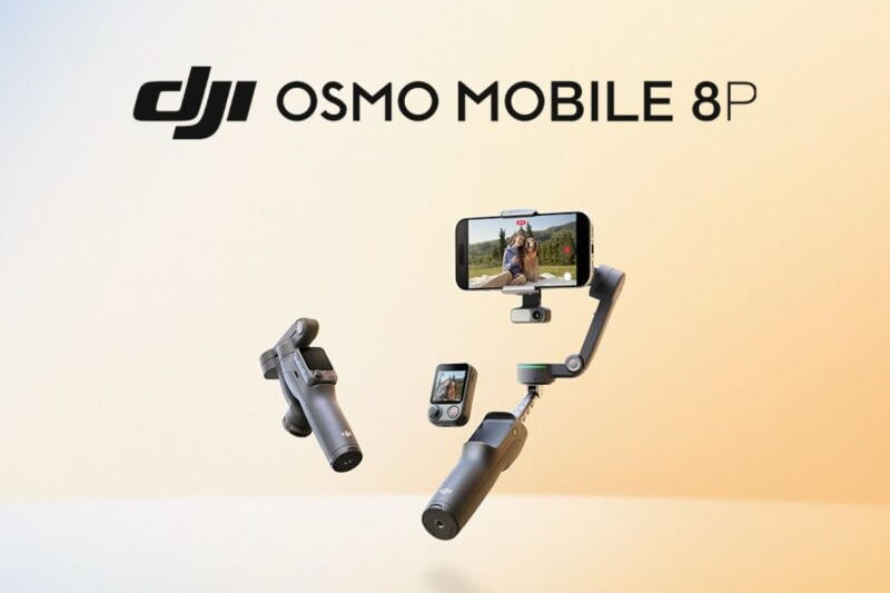 Novo estabilizador para o DJI Osmo Mobile 8P com controlador‑tela removível apresentado no mercado