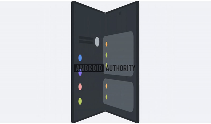 A Samsung demonstra o primeiro telefone dobrável Wide Fold com tela grande