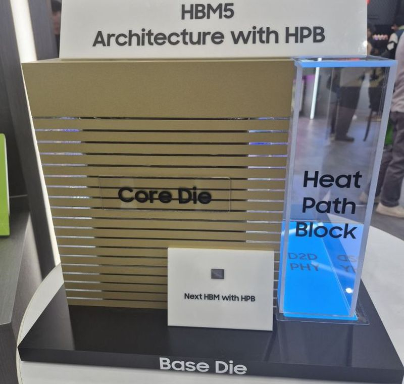 A Samsung apresentou na Computex 2026 um protótipo de memória HBM5 Stack