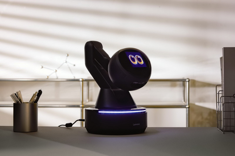 A Lenovo apresentou uma “bola de olhos” – o protótipo do robô assistente AI Workmate com módulo de projeção embutido e inteligência artificial