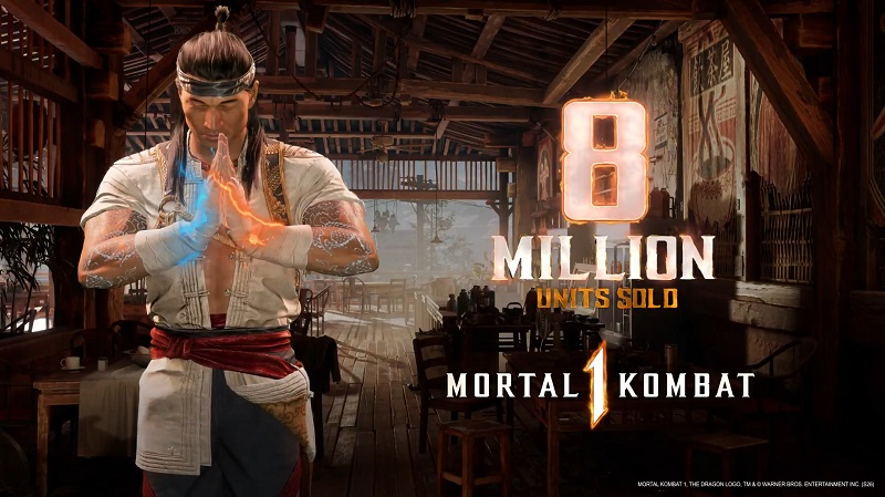 As vendas de Mortal Kombat 1 ultrapassaram 8 milhões de cópias, mas o recorde do jogo anterior ainda está fora de alcance