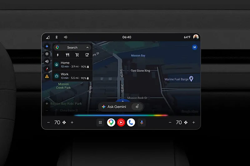O assistente Gemini‑IA estará disponível em milhões de máquinas equipadas com serviços do Google