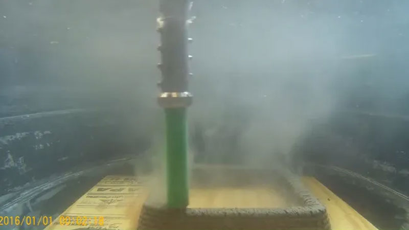 Nos EUA desenvolveram uma impressora subaquática tridimensional para impressão direta de concreto no fundo do mar