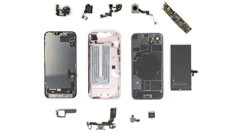 iFixit revelou o iPhone 17e – a tampa traseira com MagSafe funciona também no iPhone 16e