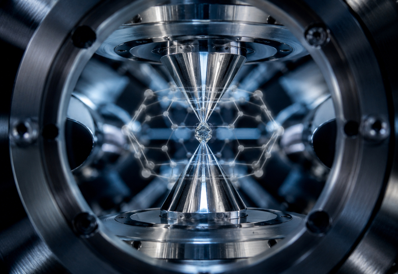 Cientistas chineses misturaram centenas de nanodiamantes no vácuo e descobriram a razão da perda de sua dureza
