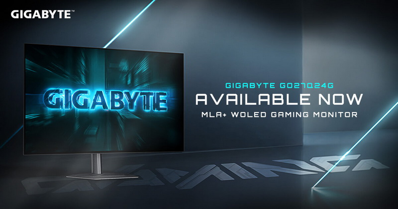 A Gigabyte apresentou o novo monitor de jogos WOLED de 27 polegadas, GO27Q24G, com resolução QHD e taxa de atualização de 240 Hz