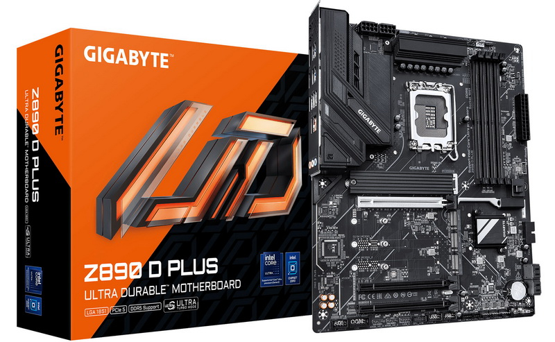 A Gigabyte apresentou a placa-mãe minimalista Z890 D Plus para o processador topo de linha da Intel, o Z890.