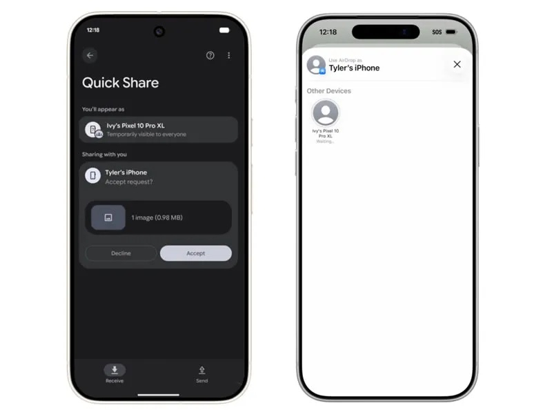 Os telefones Oppo logo poderão transferir fotos e arquivos do iPhone usando o AirDrop