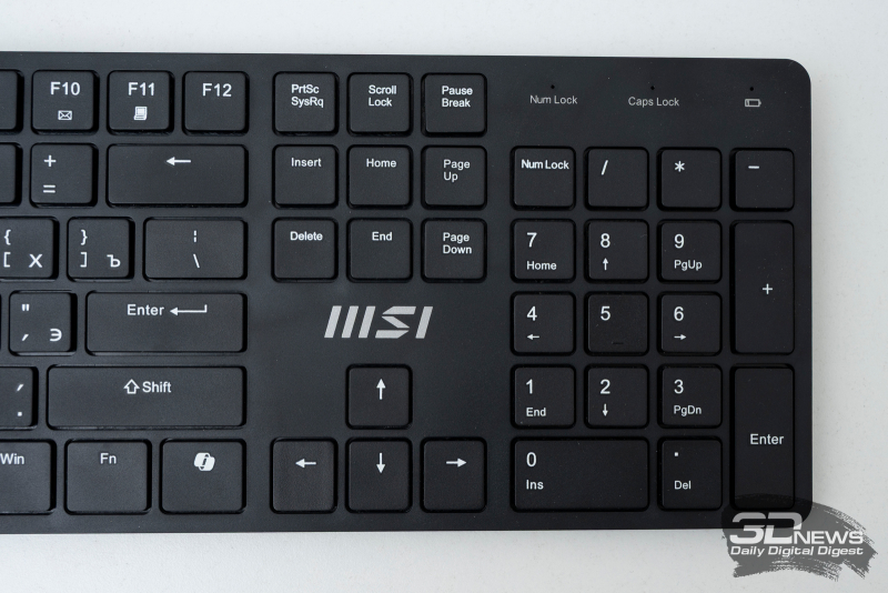 MSI FORGE K200 Wireless Combo – teclado e mouse com longa duração da bateria