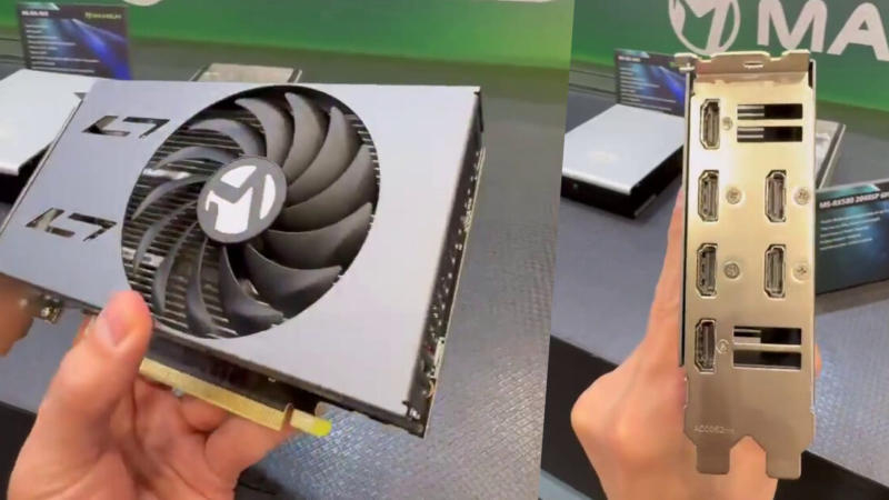 A MaxSun apresentou na Computex 2026 a Radeon RX 580 de dez anos com saída HDMI de seis portas