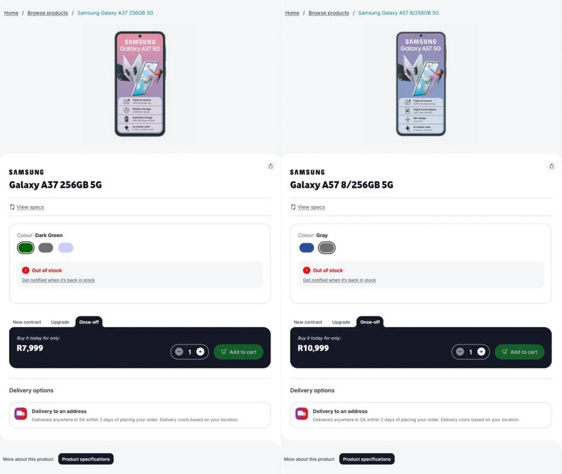 A Samsung apresentará em breve os modelos Galaxy A57 e Galaxy A37 – detalhes das especificações foram revelados em um vazamento.